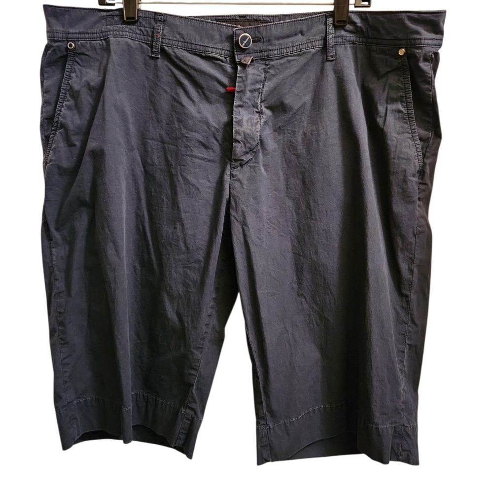 Kiton Blue Flat Front Shorts 42